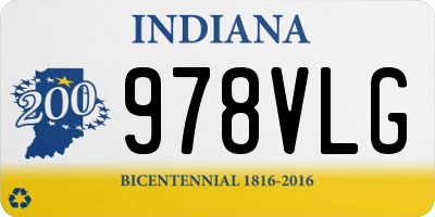 IN license plate 978VLG
