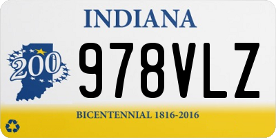 IN license plate 978VLZ