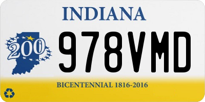 IN license plate 978VMD