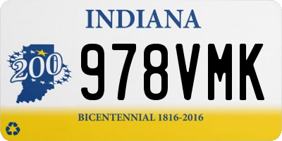 IN license plate 978VMK