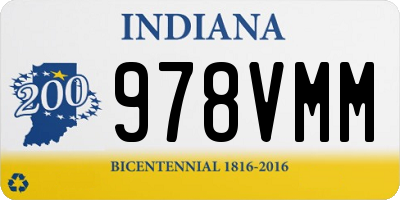 IN license plate 978VMM
