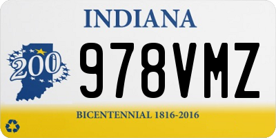 IN license plate 978VMZ