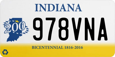 IN license plate 978VNA