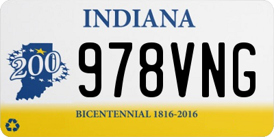 IN license plate 978VNG