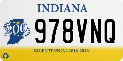 IN license plate 978VNQ