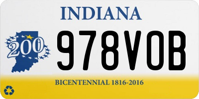 IN license plate 978VOB