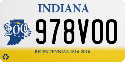 IN license plate 978VOO