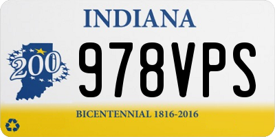 IN license plate 978VPS