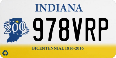 IN license plate 978VRP