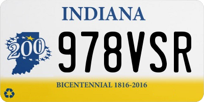 IN license plate 978VSR