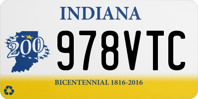IN license plate 978VTC