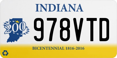 IN license plate 978VTD