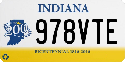 IN license plate 978VTE