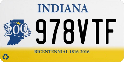 IN license plate 978VTF