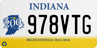 IN license plate 978VTG