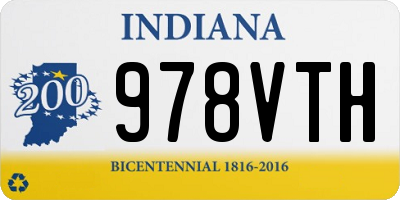 IN license plate 978VTH