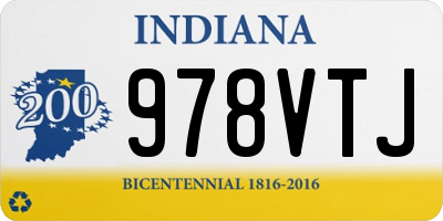 IN license plate 978VTJ