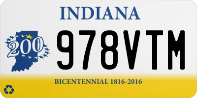 IN license plate 978VTM