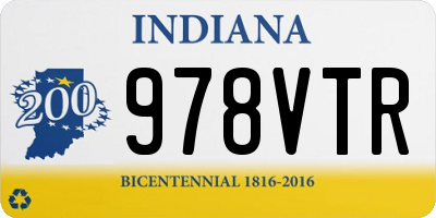 IN license plate 978VTR