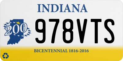 IN license plate 978VTS