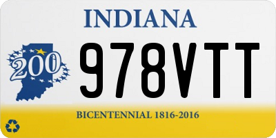 IN license plate 978VTT