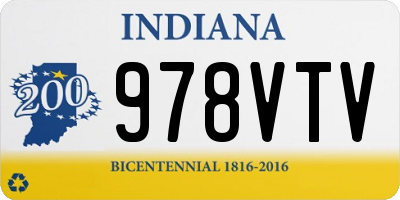 IN license plate 978VTV