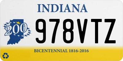 IN license plate 978VTZ