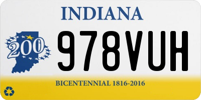 IN license plate 978VUH