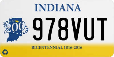IN license plate 978VUT