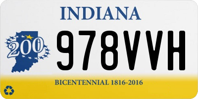 IN license plate 978VVH