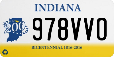 IN license plate 978VVO