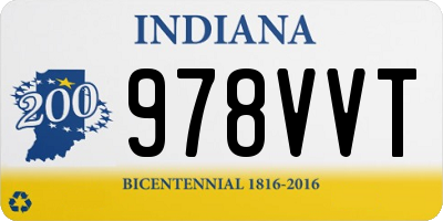 IN license plate 978VVT