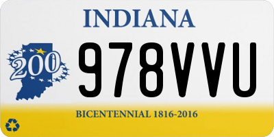 IN license plate 978VVU