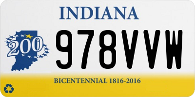 IN license plate 978VVW