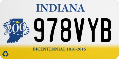 IN license plate 978VYB
