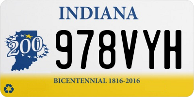 IN license plate 978VYH