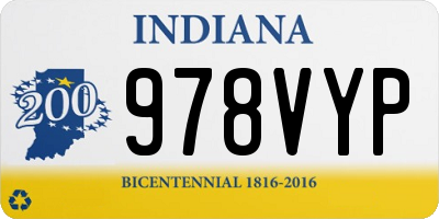 IN license plate 978VYP