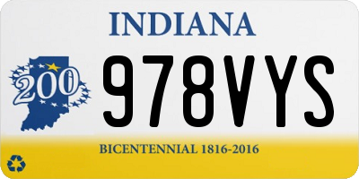 IN license plate 978VYS