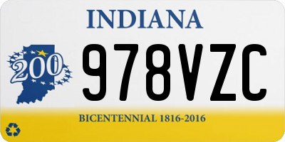 IN license plate 978VZC