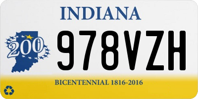 IN license plate 978VZH