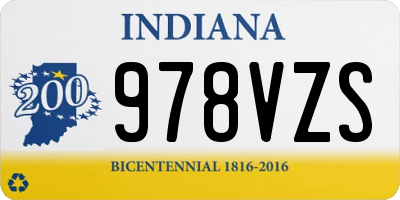 IN license plate 978VZS