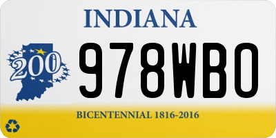 IN license plate 978WBO