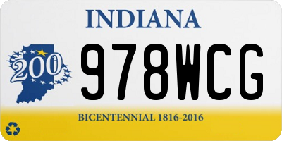 IN license plate 978WCG