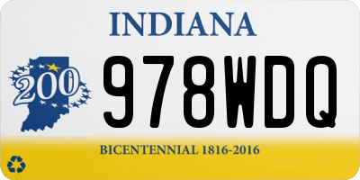 IN license plate 978WDQ
