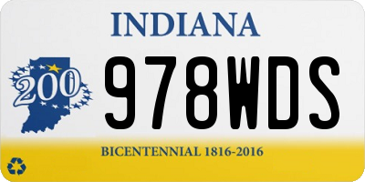 IN license plate 978WDS