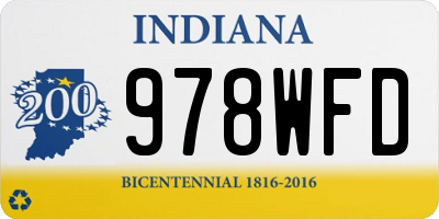 IN license plate 978WFD