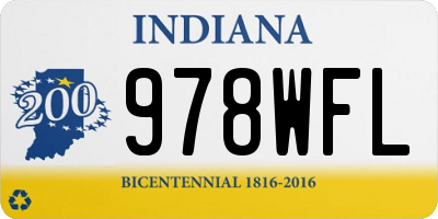 IN license plate 978WFL