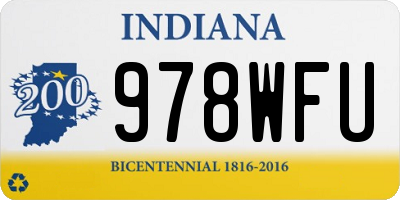 IN license plate 978WFU