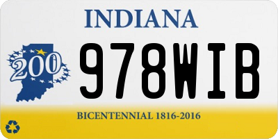 IN license plate 978WIB