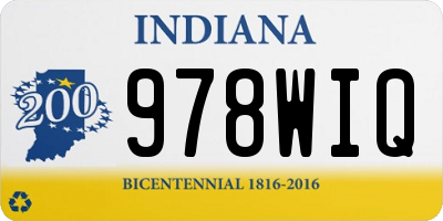 IN license plate 978WIQ